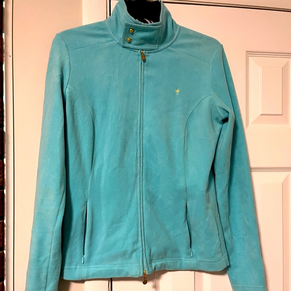 Teal Lily Pulitzer fleece jacket medium
